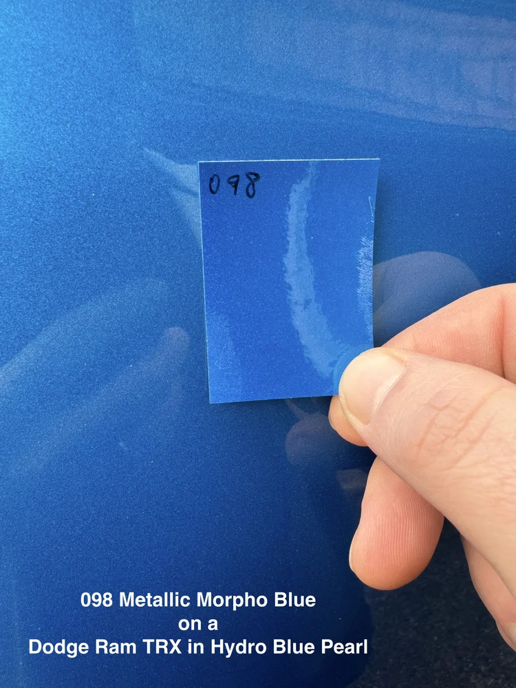 6098 Metallic Morpho Blue Rimstripes — Tapeworks Graphics